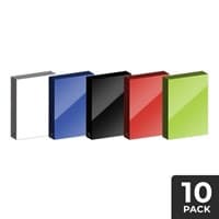 Cubeamajigs Reusable Gaming Packs - WUBRG Set (10-Pack) - Hitpoint Press Thingamajigs - Collectible Storage card