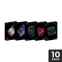 Cubeamajigs Reusable Gaming Packs - Power Gem Set (10-Pack) - Hitpoint Press Thingamajigs - Collectible Storage card