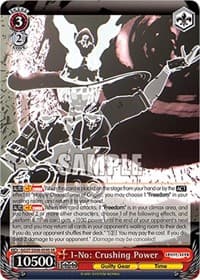 I-No: Crushing Power (SR) - Guilty Gear -Strive- - Weiss Schwarz card