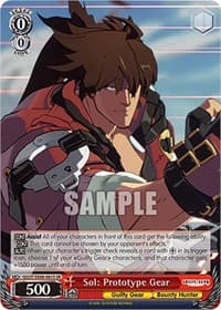 Sol: Prototype Gear (SR) - Guilty Gear -Strive- - Weiss Schwarz card