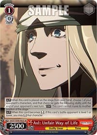 Axl: Unfair Way of Life (SR) - Guilty Gear -Strive- - Weiss Schwarz card