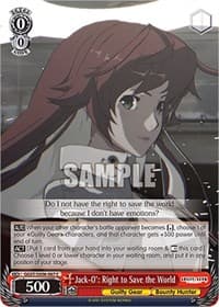 Jack-O': Right to Save the World - Guilty Gear -Strive- - Weiss Schwarz card
