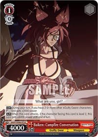 Baiken: Campfire Conversation - Guilty Gear -Strive- - Weiss Schwarz card