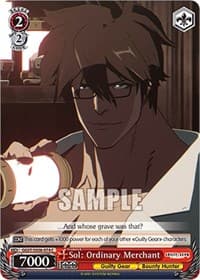 Sol (furigana:Frederick): Ordinary Merchant - Guilty Gear -Strive- - Weiss Schwarz card