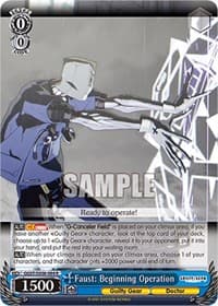 Faust: Beginning Operation - Guilty Gear -Strive- - Weiss Schwarz card