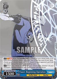 Faust: Beginning Operation (SR) - Guilty Gear -Strive- - Weiss Schwarz card