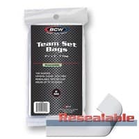 Resealable Team Set Bags (100ct.) - BCW Card Sleeves - Card Sleeves card