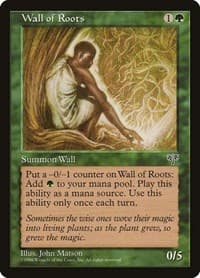 Wall of Roots - Mirage - Magic: The Gathering card
