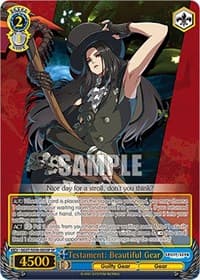 Testament: Beautiful Gear (SP) - Guilty Gear -Strive- - Weiss Schwarz card