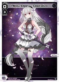 Alfou, Ebony - Clad Diva (Parallel Foil) - Reunion Diva - WIXOSS card
