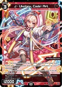 J - Ukebox, Code: Art (Parallel Foil) - Reunion Diva - WIXOSS card