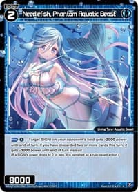 Needlefish, Phantom Aquatic Beast - Reunion Diva - WIXOSS card
