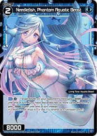 Needlefish, Phantom Aquatic Beast (Parallel Foil) - Reunion Diva - WIXOSS card