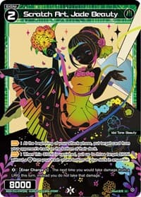 Scratch Art, Jade Beauty (Parallel Foil) - Reunion Diva - WIXOSS card