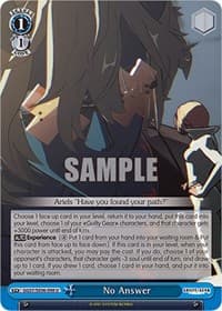 No Answer - Guilty Gear -Strive- - Weiss Schwarz card