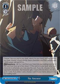 No Answer (SR) - Guilty Gear -Strive- - Weiss Schwarz card