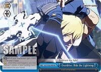 Overdrive: Ride the Lightning (RRR) - Guilty Gear -Strive- - Weiss Schwarz card