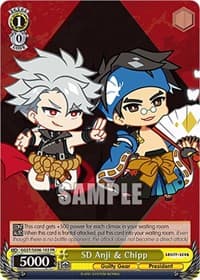 SD Anji & Chipp - Guilty Gear -Strive- - Weiss Schwarz card