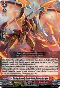 Blazing Heavenly Render Equip Dragon, Aparajea - D-BT13: Flight of Chakrabarthi - Cardfight Vanguard card