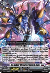 Blue Deathster, "Skyrendriver" Avantgarda Richter - D-BT13: Flight of Chakrabarthi - Cardfight Vanguard card