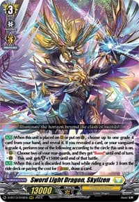 Sword Light Dragon, Skylizen - D-BT13: Flight of Chakrabarthi - Cardfight Vanguard card