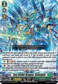 Sea Strike Dragon, Enlargulv - D-BT13: Flight of Chakrabarthi - Cardfight Vanguard card