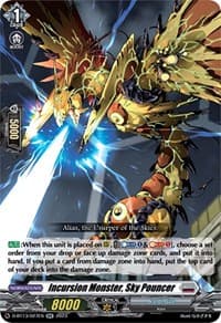 Incursion Monster, Sky Pouncer - D-BT13: Flight of Chakrabarthi - Cardfight Vanguard card