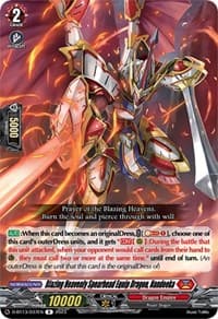 Blazing Heavenly Spearhead Equip Dragon, Nandeeka - D-BT13: Flight of Chakrabarthi - Cardfight Vanguard card