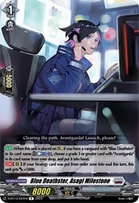 Blue Deathster, Asagi Milestone - D-BT13: Flight of Chakrabarthi - Cardfight Vanguard card
