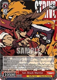 Sol: Brash Warrior - Guilty Gear -Strive- - Weiss Schwarz card