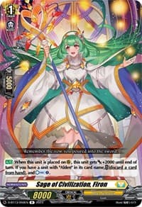 Sage of Civilization, Firon - D-BT13: Flight of Chakrabarthi - Cardfight Vanguard card