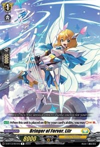 Bringer of Fervor, Liir - D-BT13: Flight of Chakrabarthi - Cardfight Vanguard card