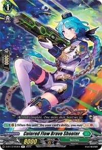 Colored Flow Brave Shooter - D-BT13: Flight of Chakrabarthi - Cardfight Vanguard card