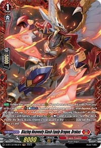 Blazing Heavenly Slash Equip Dragon, Drahas (FR) - D-BT13: Flight of Chakrabarthi - Cardfight Vanguard card
