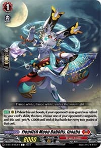 Fiendish Moon Rabbits, Inaaba - D-BT13: Flight of Chakrabarthi - Cardfight Vanguard card