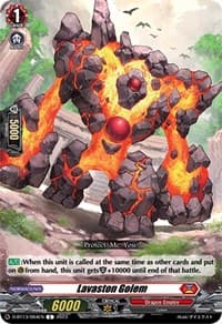 Lavaston Golem - D-BT13: Flight of Chakrabarthi - Cardfight Vanguard card