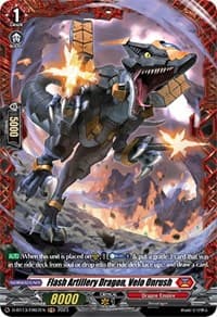 Flash Artillery Dragon, Velo Onrush (FR) - D-BT13: Flight of Chakrabarthi - Cardfight Vanguard card