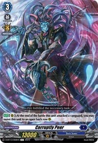 Corruptly Peer - D-BT13: Flight of Chakrabarthi - Cardfight Vanguard card