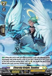 Clearsky Knight, Soudios - D-BT13: Flight of Chakrabarthi - Cardfight Vanguard card