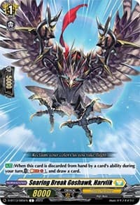 Soaring Break Goshawk, Harviik - D-BT13: Flight of Chakrabarthi - Cardfight Vanguard card