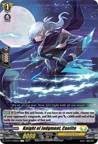 Knight of Judgment, Caoilte - D-BT13: Flight of Chakrabarthi - Cardfight Vanguard card