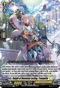 Knight of Heavenly Lasting, Tranquilia - D-BT13: Flight of Chakrabarthi - Cardfight Vanguard card