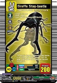 Giraffe Stag-beetle - D-BT13: Flight of Chakrabarthi - Cardfight Vanguard card