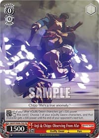 Anji & Chipp: Observing From Afar - Guilty Gear -Strive- - Weiss Schwarz card