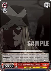 Axl: Something Amiss - Guilty Gear -Strive- - Weiss Schwarz card