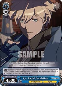 Ky: Rapid Escalation (SR) - Guilty Gear -Strive- - Weiss Schwarz card
