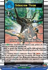 Sidescrew Throw - D-BT13: Flight of Chakrabarthi - Cardfight Vanguard card