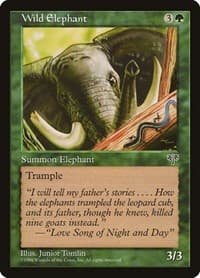 Wild Elephant - Mirage - Magic: The Gathering card