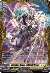 Clearskies Dragon, Lightleads Dragon (FR) - D-BT13: Flight of Chakrabarthi - Cardfight Vanguard card