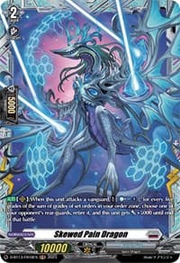 Skewed Pain Dragon (FR) - D-BT13: Flight of Chakrabarthi - Cardfight Vanguard card